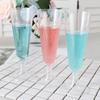 10pcs Durable Champagne Glass Clear Red Wine Glass Plastic Champagne Flute Goblet  Party Favors