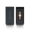 Daniel Wellington Women's DW Elan Jewelry Watch 22 RG Unitone, a Sophisticated Luxury Timepiece with a Mesh Dial. A Popular Gift Idea.
