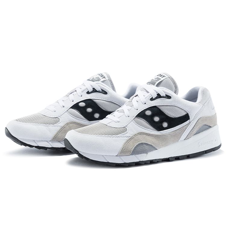 SAUCONY Shadow 6000 White Grey Men Sneakers Black S70441-3