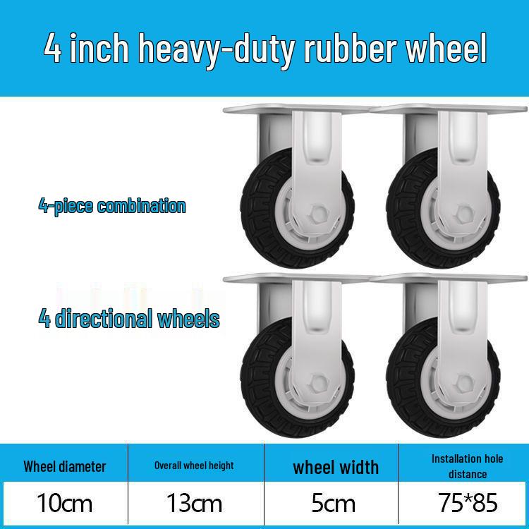 Těžká tichá otočná kolečka (2-8 palců) pro vozíky a malé ruční vozíky