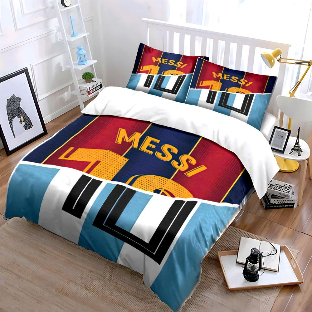 "Messi Name and Number." Bedding Sets Duvet Cover Sets Duvet Covers Pillowcases(1 * Duvet Cover 2 * Pillowcases, Without Duvet Insert)
