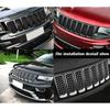 Car Black Front Grille erts Trim Mesh Kit For Jeep Grand Cherokee 2014-2016