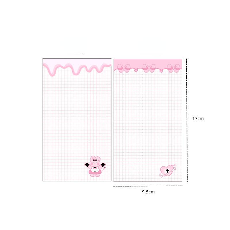 A6 Cute Loose-leaf Colorful Refill Inner Page Line Blank Grid Inner Page Inside Paper Stationery