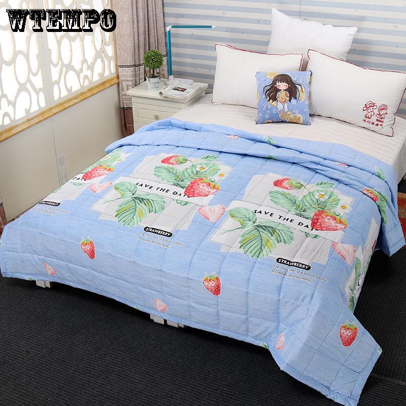 WTEMPO Summer cool quilt aer conditionat este summer summer core student print vara pilota subtire