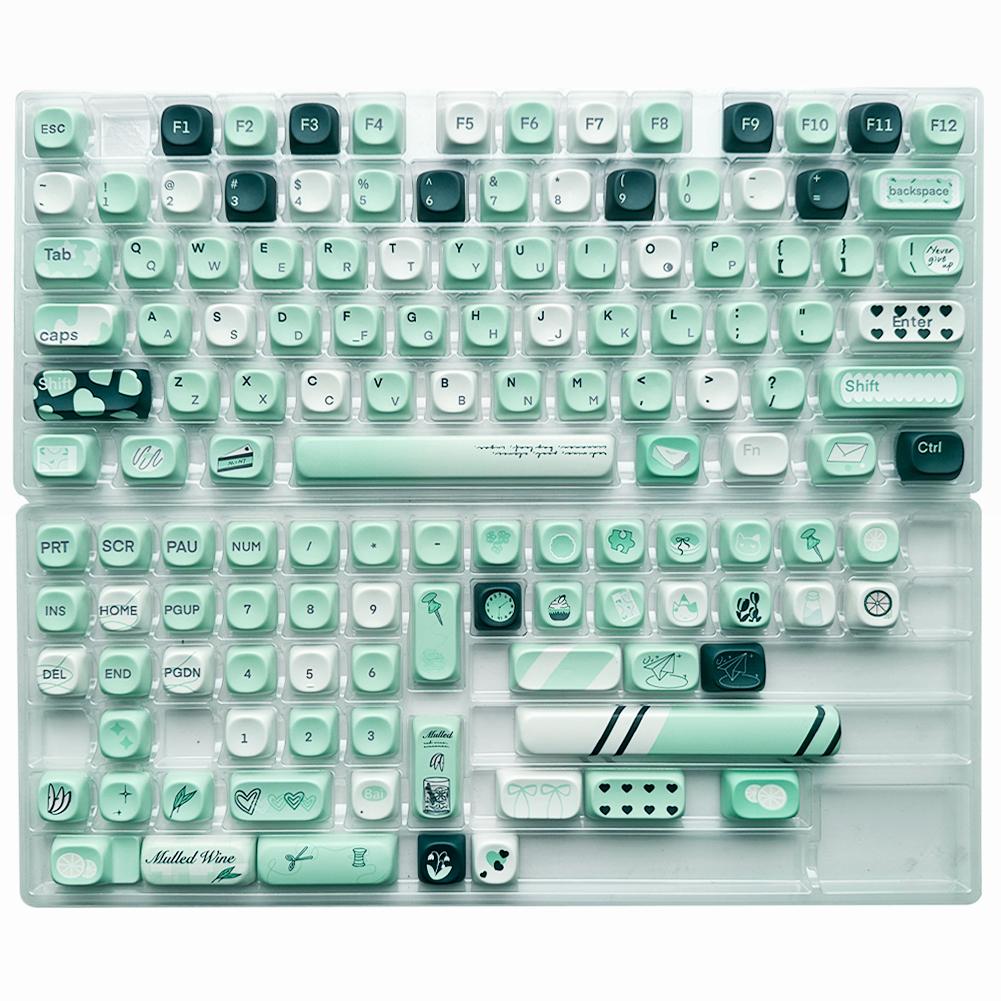 131 Keys Set PBT Keycaps Set Mechanical Keyboard Keycaps Cute Keycaps PBT Customized DIY Key Caps Kit for Mechanical Keyborad