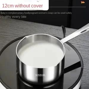 

Premium German 316 Stainless Steel Oil Pot for Hot Oil, Hot Milk, and Sauces - Ideal Mini Pot for Home Cooking and Serving