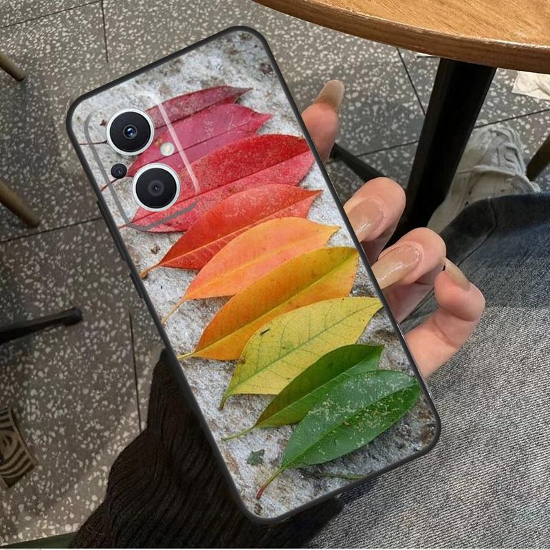Colorful Leaves For OPPO Reno 10 11 12 13 14 Pro 7 8 Lite 8T 11F 12F 13F 14F OPPO Find X8 X9 X5 X6 Pro Case