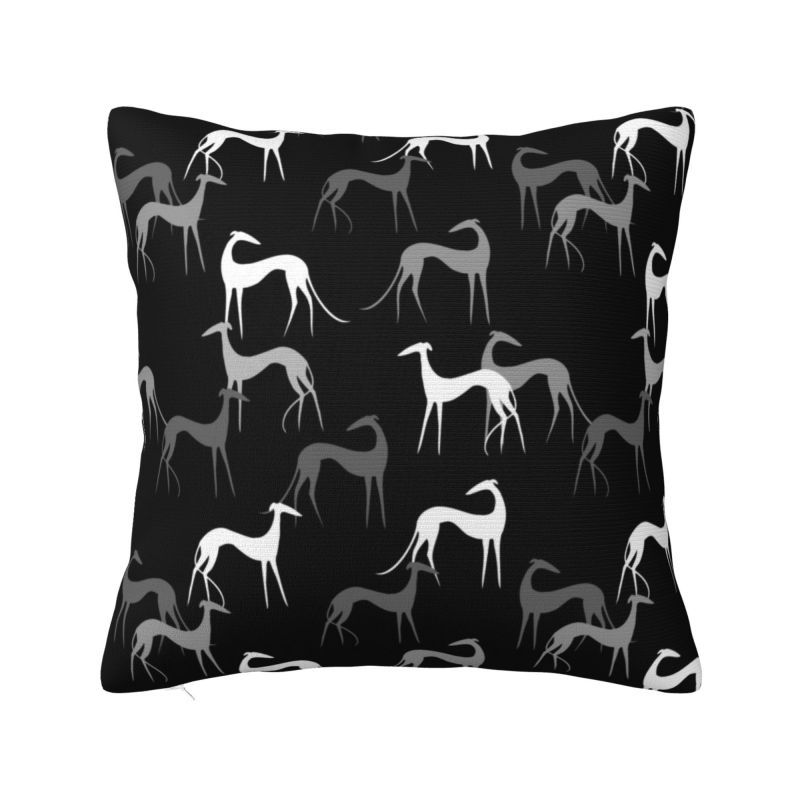 

Custom Medieval Greyhound Cushion Cover Whippet Sighthound Dog Soft Luxury Pillows Decor Home 30x30cm 12x12in