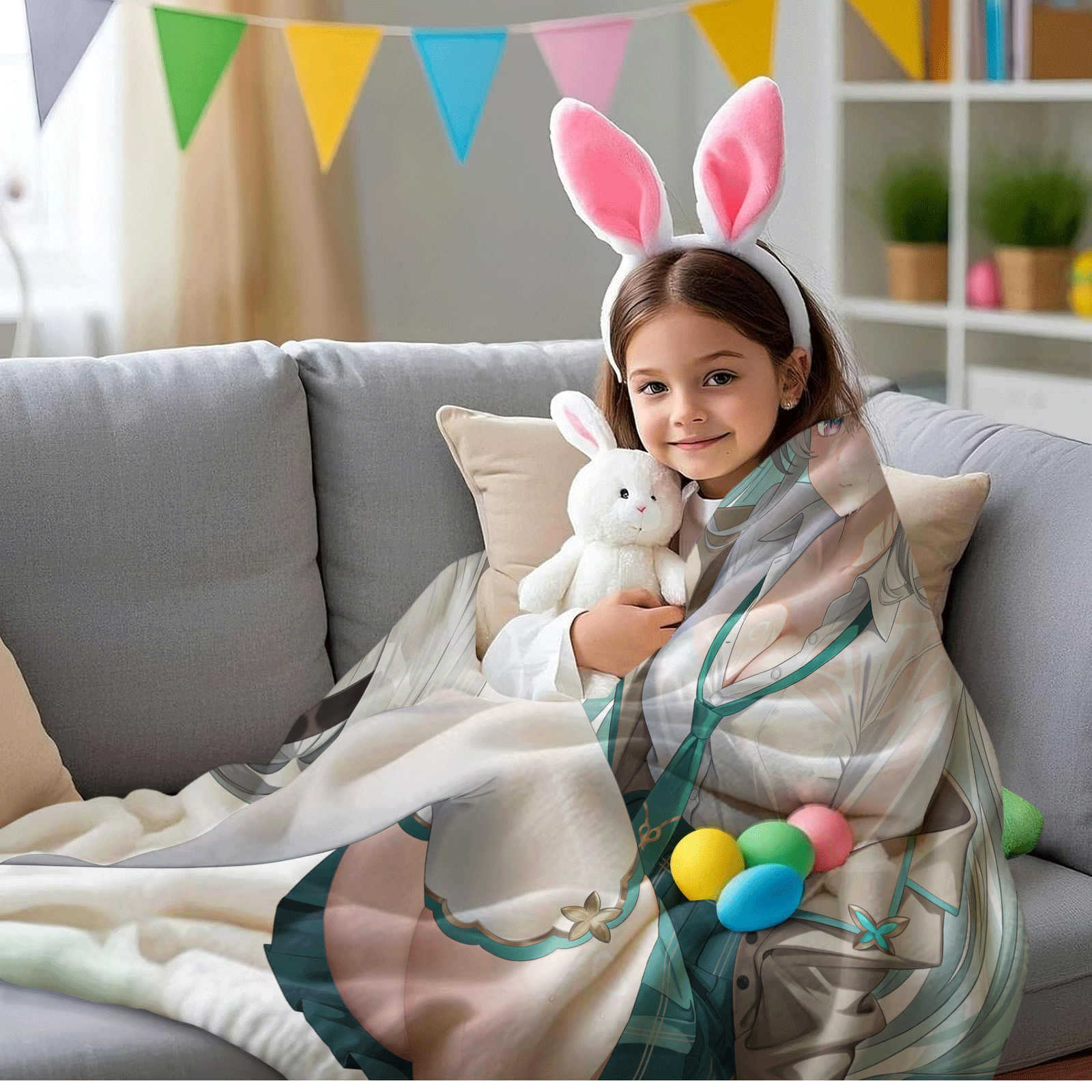 

Мультяшный фланелевый плед с принтом для кроватей, для походов, для пикника, модное покрывало 75cm x 100cm