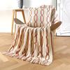 Bohemian Sofa Knitted Blanket Cover Color-Blocking Soft Shawl Blanket Woolen Sand Towels Multifunctional Decorative Blankets