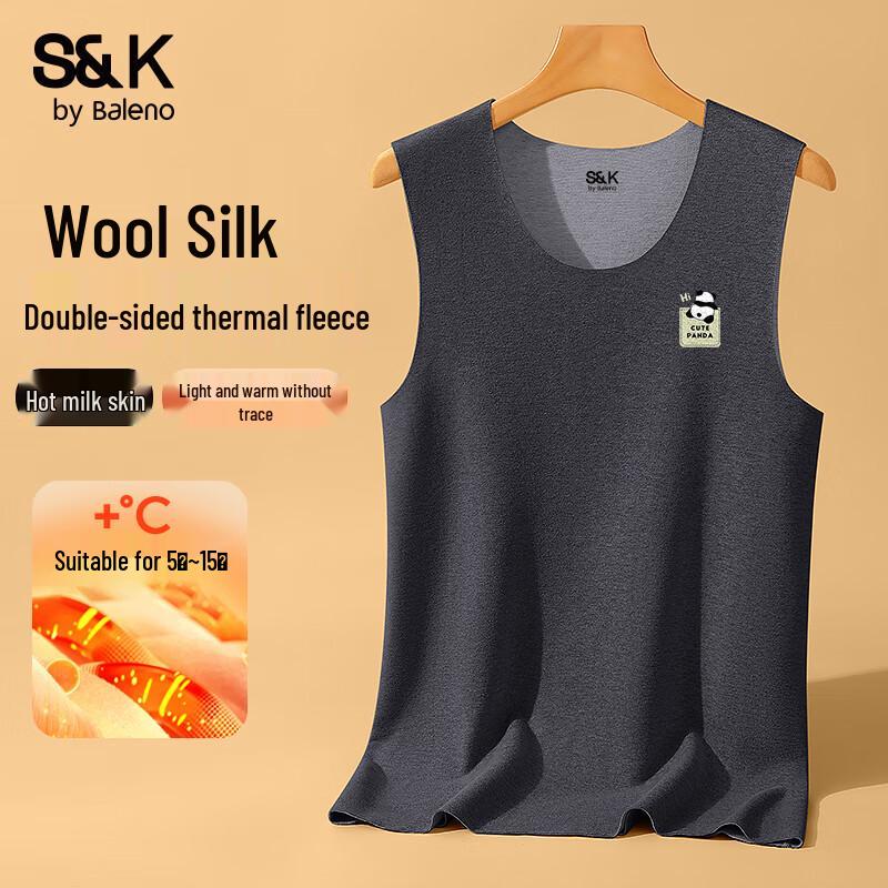 

Baleno Men s S&K Warm Cashmere Silk Blend Vest 3XL