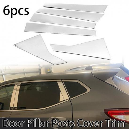 For 2016-21 Chevrolet Malibu 6PCS Black Pillar Posts Door Trim Piano Cover Kit