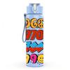 1PC Sixties Seventies Eighties Retro Badge Art 750ml Color Plastic Sports Water Bottle Leakproof Flip Straw Lid Suitable for Sports Office Home Use