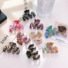 Fashionable Acetate Hair Claw Clip For Women With Colorful Designs And Geometric Lines