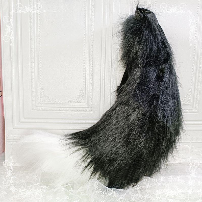 Handmade Cosplay Cat Tail & Cute Fox Accessory Set - Japanese Neko Musume Tie-up Prop