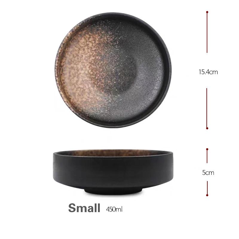 Japanese Creative Ceramic Bowl Salad Thick soup bowl Stewed soup Restaurant Fashion Dishes Deep Fruit bowl plate dishes