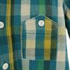 marka made in Japan Check Pattern Long sleeve Flannel shirt 1 Blue green Women Used