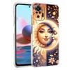 Moon Sun Transparent Phone Case for Redmi 13C 12C 10C Note 13 12 11 11T K40 Gaming Plus Pro 4G 5G Soft Cover Shell Fundas Capas