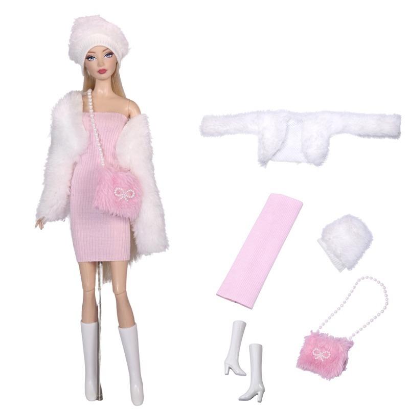 30cm 11,8 Zoll Für Barbies Puppen Kleidung Schuhe Halsketten Set Rock Geschäftsanzug Geeignete Prinzessinnenkleidung Für 1/6 Puppen Spielzeug Geschenk