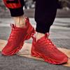 Men Women Fashion Blade Shoes Knitted Mesh Sneakers Light Breathable Casual Sneakers for Running Outdoor Sports Shoes