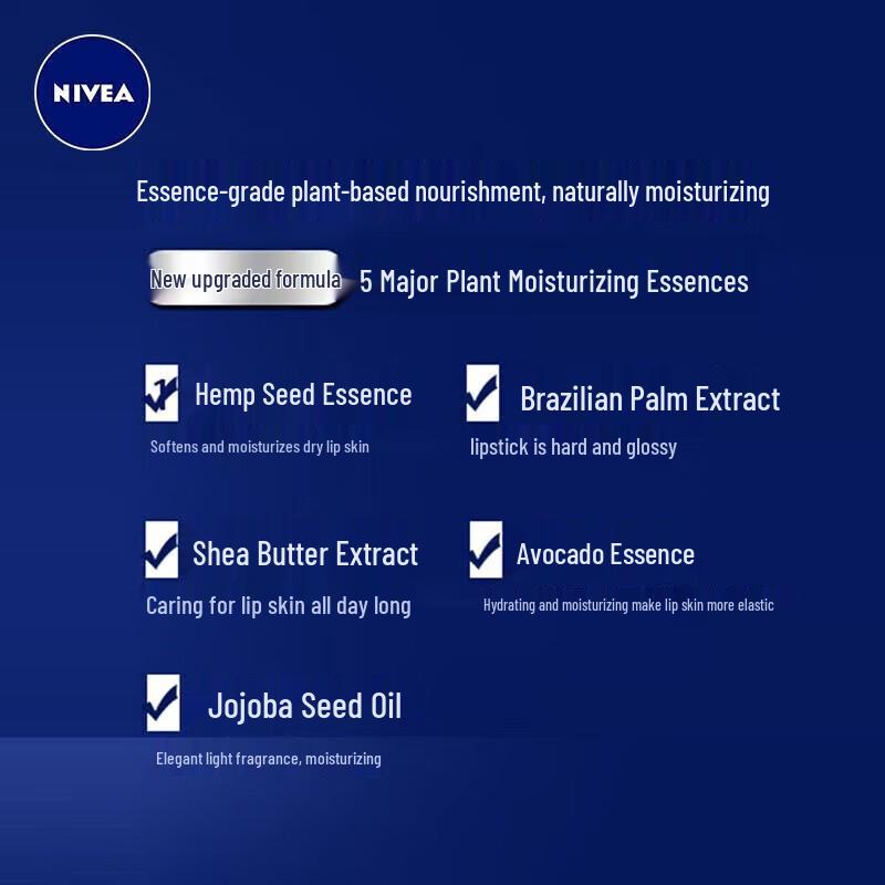NIVEA Natural Moisturizing Lip Balm 4.8g