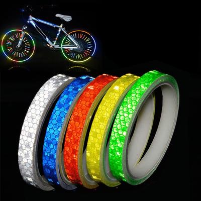 5 Colors Safety Reflective Warning Stickers Waterproof Outdoor Bicycle Rim Reflective Tapes For Bikes Bicycles Motorcycle Decor