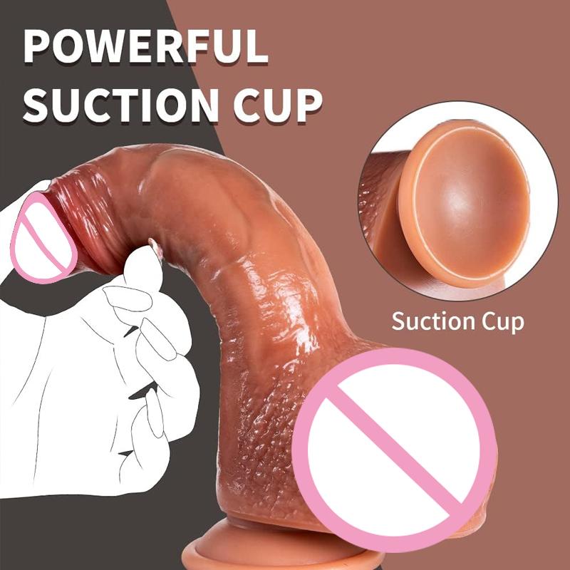 Simulation Squirt Ejaculation Realistic Silicone Dildo Anal G-Spot Masturbator Adult Sex Toy Dildo with Suction Cup Penetration