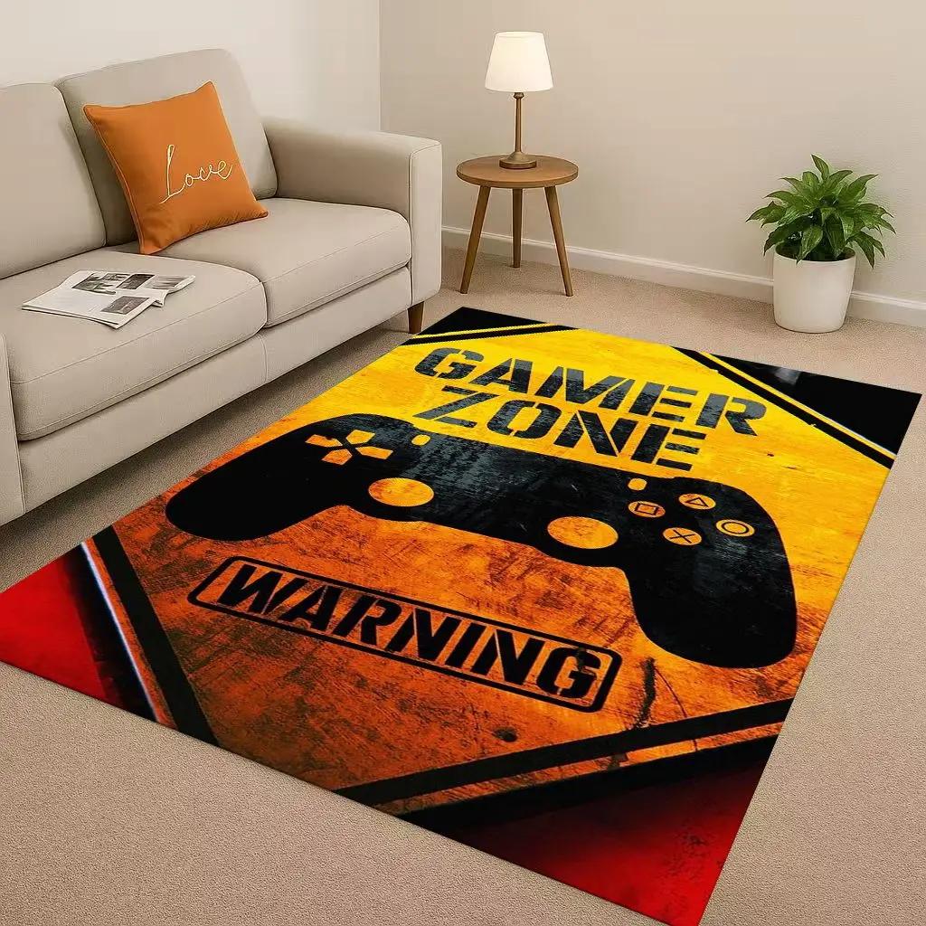27 Style Game Zone Sign Gamer Controller Living Room Non-Slip Area Rug Carpet For Bedroom Kids Playroom Sofa,Home Decor Doormat