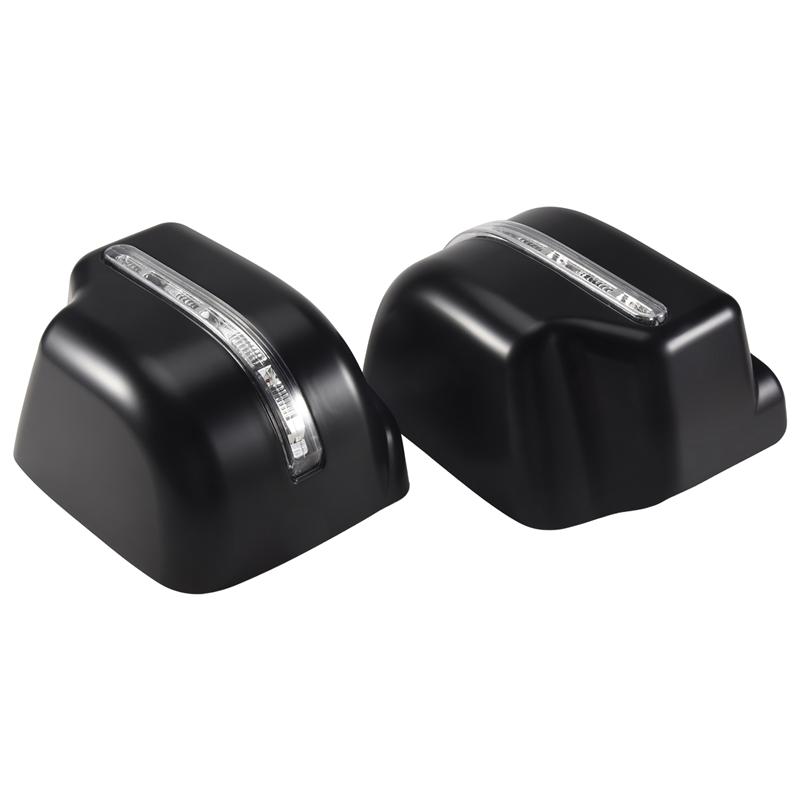 A51K-Car Rear View Mirror Cover Side Wing Mirror Cap Shell With Turn Signal Light For Suzuki Jimny Jb64 JB74 2018-