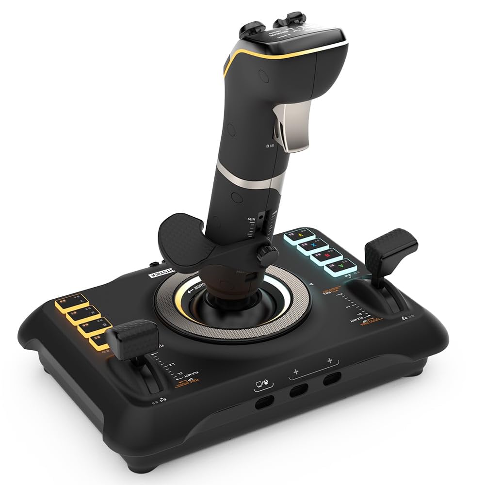 Turtle Beach Flight Joystick Controller Compatible with Xbox Steam Windows PC VelocityOne Flightstick Black Space Combat Simulator [Xbox Official]