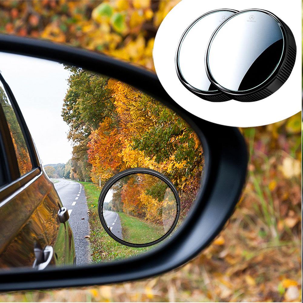 FUTF3 1/2Pcs Car HD Reverse Mirror wide-angleBlind Spot Rearview Mirror Auxiliary For Mercedes Benz G S R C E B A Class GLA GLK C180
