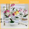 Phalaenopsis Pot Artificial Flower Bonsai For Event Decoration Prop Home And