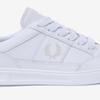 Fred Perry Men Leather Sneakers Black B440 Textured Leather
