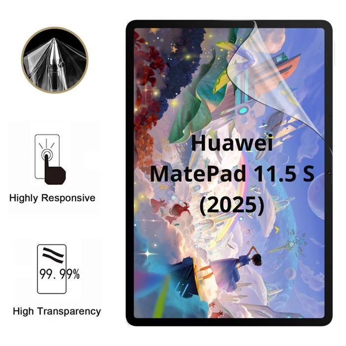 Protection écran pour Huawei MatePad 11.5 S (2025) [Pack 2] Film Plastique Protecteur Résistant Ultra Mince Phonillico®