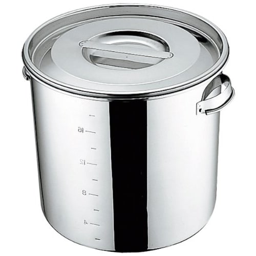 UK 18-8 Kitchen Pot with Handle, 24cm, Graduated