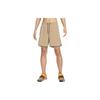 Nike Einfarbige Trainings-Straight-Leg-Kordelzug-Mid-Waist-Freizeithorts Herrenhosen Khaki DV9335-247