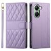 Crossbody Cards Solt Leather Wallet Case For Xiaomi POCO X7Pro X7 Pro X6 F7 F6 5G Grid Long Lanyard Book Flip Kickstand Cover