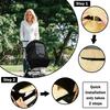 Pare-soleil universel pour poussette, accessoires pour poussette bébé, protection solaire respirante, capote pour poussette, parasol léger pour landau, noir