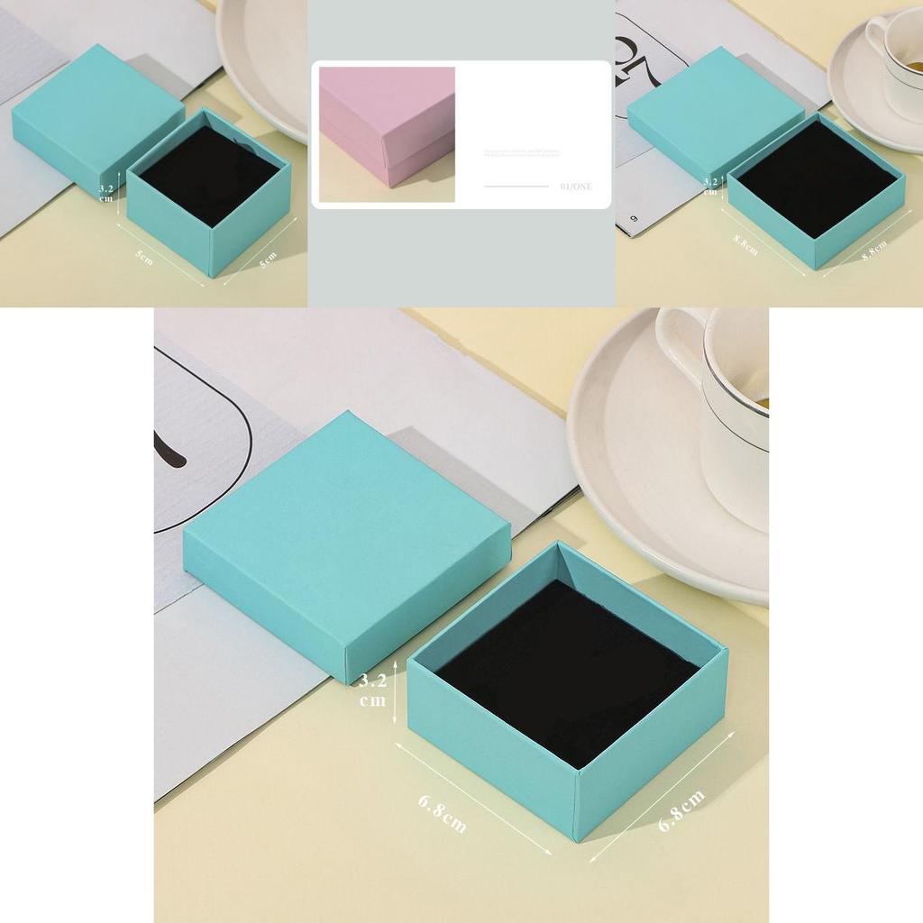 Stylish Cardboard Jewelry Box For Ring And Necklace Sleek Storage Packing Organizer