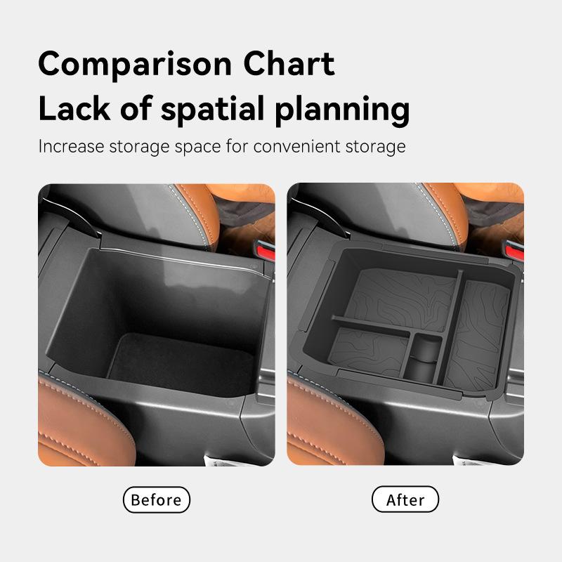 Double Layer Multifunctional Cup Holder Storage Box For 2026 Subaru Outback Forester Car Interior Organizer Tidying Accessories