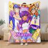 Coperta Stampata a Tema Aphmau con Nome Personalizzato - Perfetta per Divano, Letto, Viaggi e Uso Esterno | Lavabile in Lavatrice, Accogliente e Resistente.