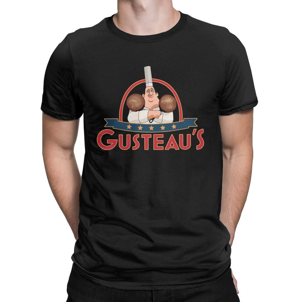 Gusteau S Anyone Can Cook Ratatouille T Shirt Men Chef Cooking Culinary Vintage Tees Crew Neck