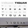 RHFD8 3D ABS Chrome Silver Black Car Sticker Rear Trunk Body Fender TIGUAN Letters Labeling Emblem Badge Logo
