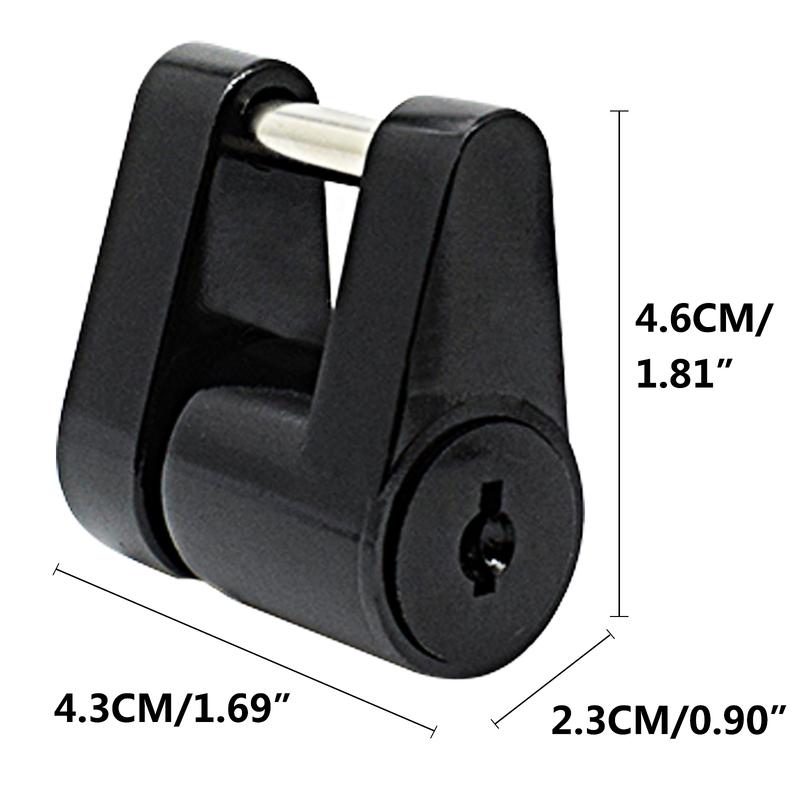 Trailer Hitch Coupler Lock Heavy-Duty Hook Lock Anti-theft Durable Trailer Coupler Padlock Repalcement Parts Security Protector