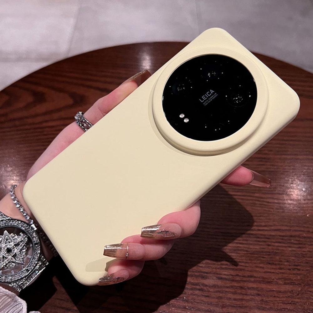 For Xiaomi 14 Ultra Case Skin-Friendly Liquid Silicone+PC Phone Cover