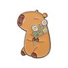 Süße Cartoon-Capybara-Brosche - Kleines Tierförmiges Backlack-Abzeichen