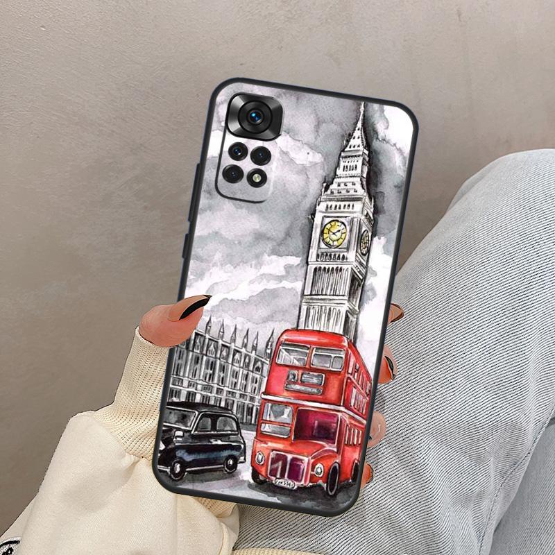 London Rotes Telefonbus Big Ben Für Xiaomi Redmi Note 14 13 9 10 11 12 15 Pro Plus Hülle Abdeckung Für Redmi 15 C 13C 12C 10C 14C