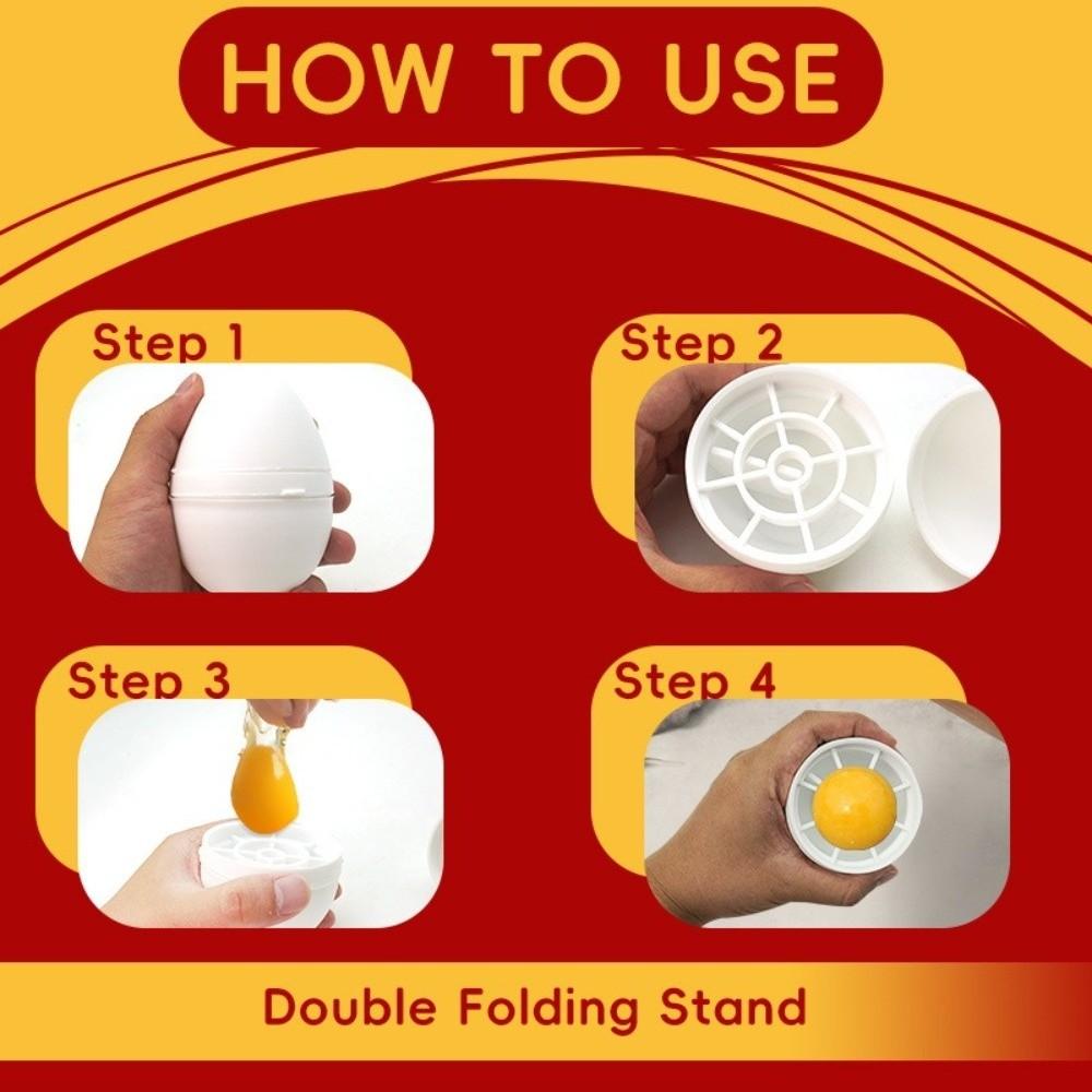 Lightweight Egg Separator Non-stick Egg White And Yolk Separator  Kitchen Use