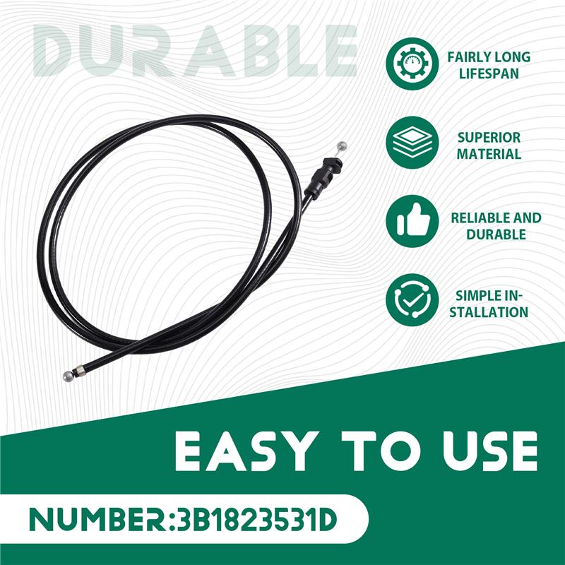 ABLZ-Car Engine Hood Release Cable 3B1823531D For VW Passat B5 2000-2005 Skoda Superb 2002-2008 Hood Latch