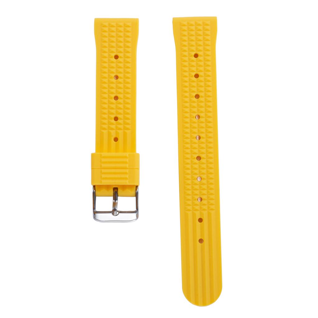 FKM Rubber Waffle Watch Strap 18mm 20mm 22mm Fluororubber Universal Diver Waterproof Comfortable Sports Fast Release Watchbands